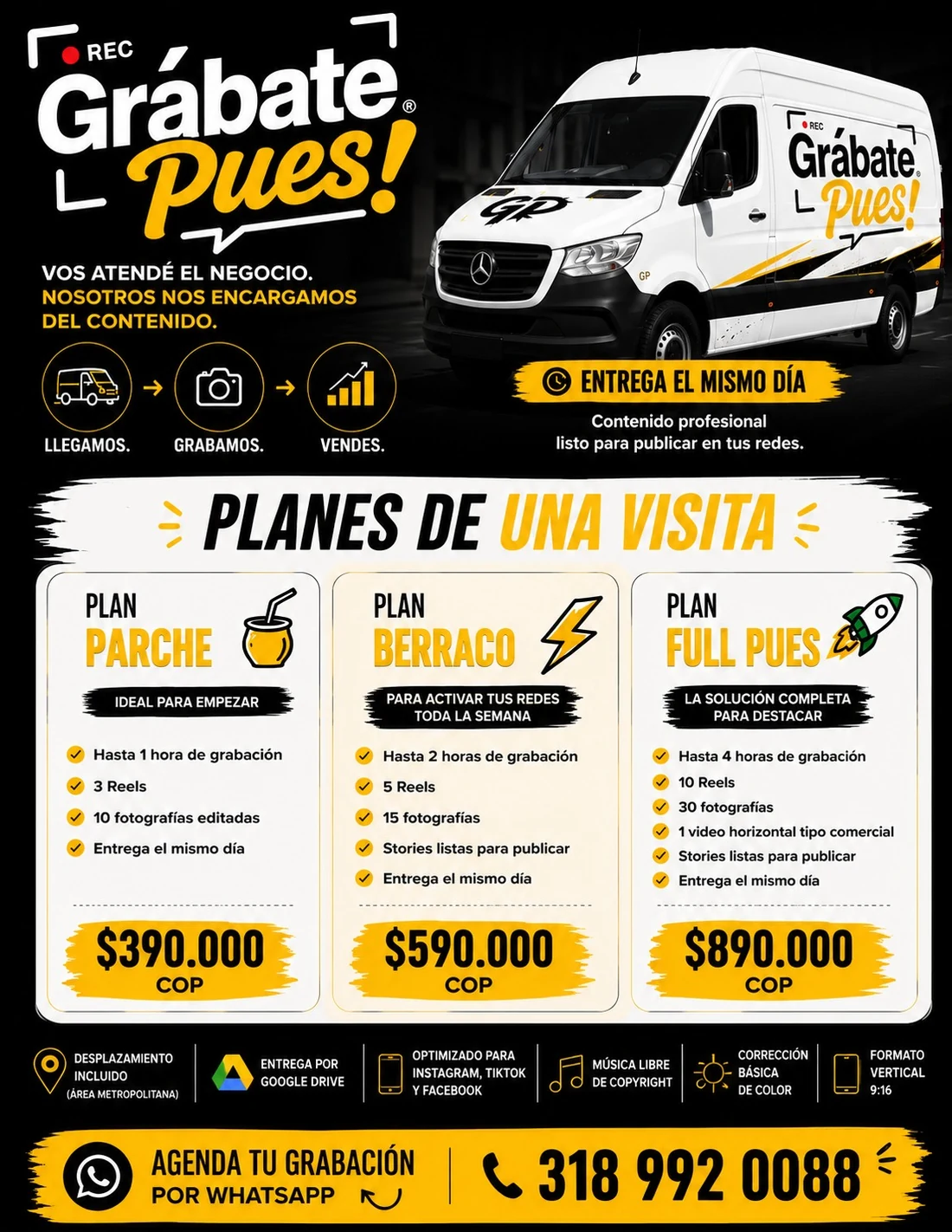 Planes de una visita Grábate Pues